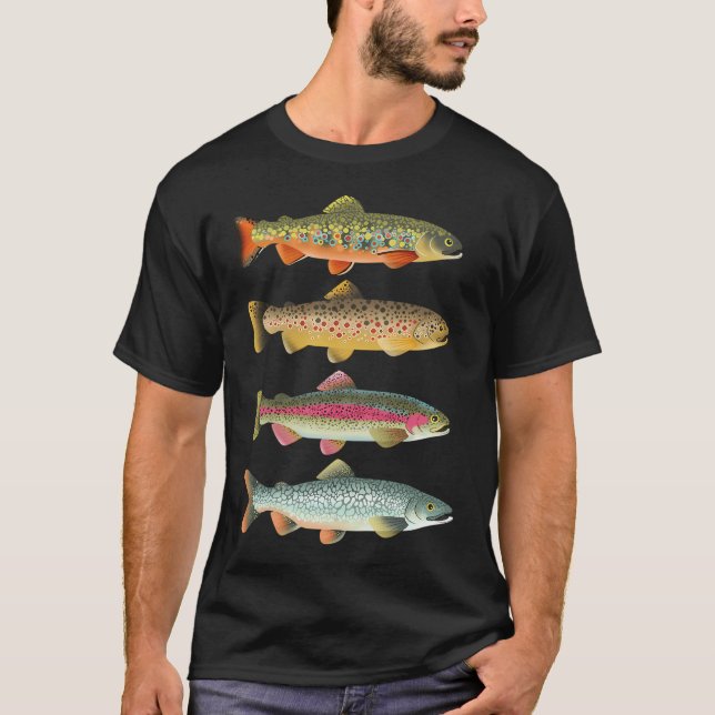 Camiseta Varios Paquete de Truchas (Anverso)
