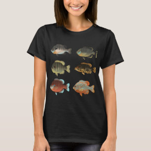 Camiseta Varios Sunfish (Lepomis sp.) Paquete