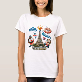 Camiseta Various Places: Caffee in Paris. T-shirt #6