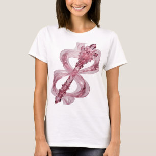Camiseta Varita de CRISTAL Rosa Vibrante con Diseño de Text
