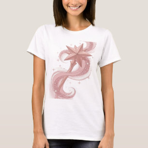 Camiseta Varita Estelar Rosa Ingenioso Diseño Personalizado