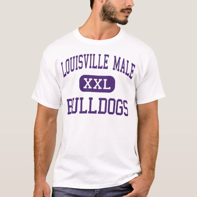 Camiseta Varón de Louisville - bulldoges - alto - (Anverso)