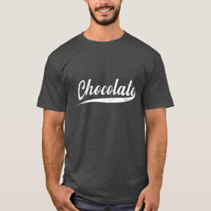 Camiseta Varsidad aleatoria - Chocolate
