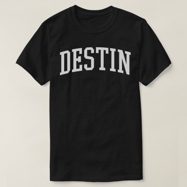 Camiseta Varsity Destin Florida (Diseño del anverso)