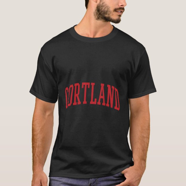 Camiseta Varsity Gray Cortland (Anverso)