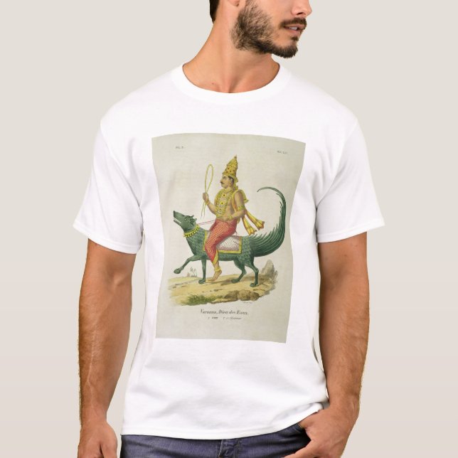 Camiseta Varuna, dios de los océanos, grabado por Charles (Anverso)