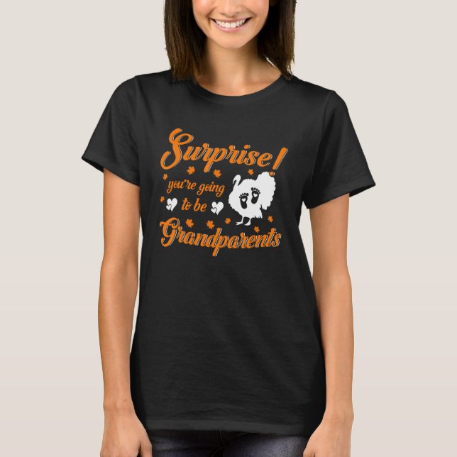 Camiseta Vas a Ser Abuelos Anuncio de Embarazo (Anverso)
