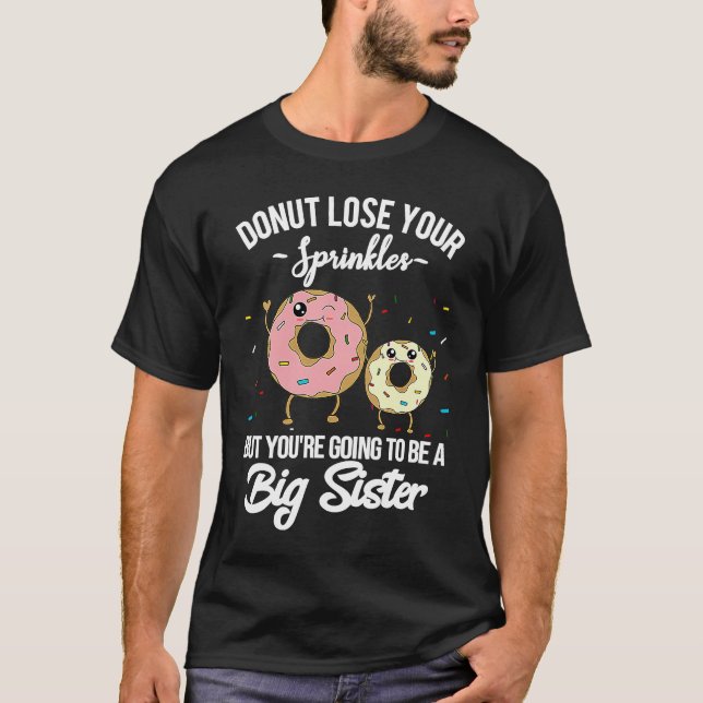 Camiseta Vas a ser una hermana mayor anuncio de embarazo (Anverso)