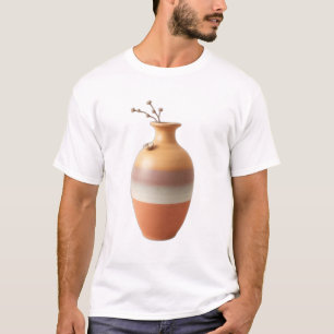 Camiseta Vasa cerámica de tierra minimalista