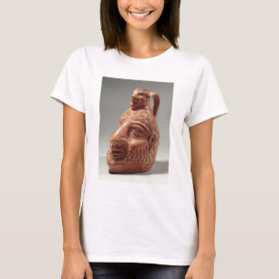 Camiseta Vasa en forma de doble cabeza, c.400 AD (cerámica)