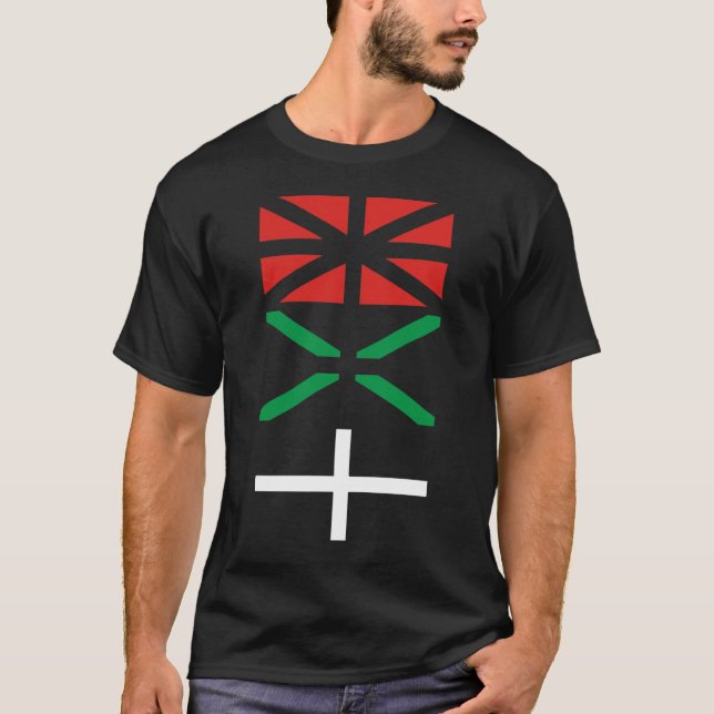 Camiseta Vasco bandera diseño (Anverso)
