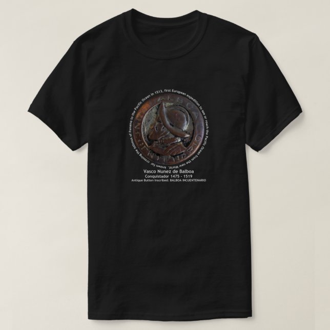 Camiseta Vasco Núñez de Balboa Conquistador (Diseño del anverso)