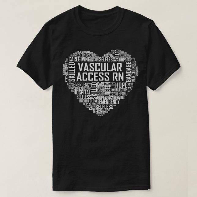 Camiseta Vascular Access RN Gifts Nurse Appreciation Gift  (Diseño del anverso)