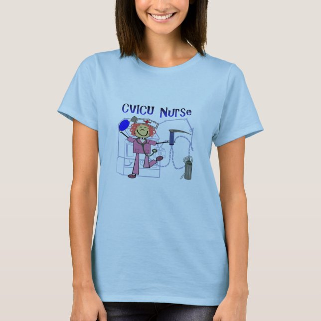 CAMISETA VASCULAR CARDIIO DE LA ENFERMERA DE CVICU (Anverso)
