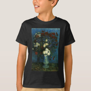 Camiseta Vase con Cornflowers y Poppies, van Gogh