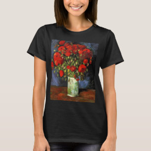 Camiseta Vase con los pipetas rojos de Vincent van Gogh