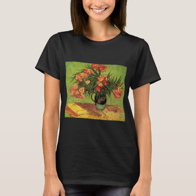 Camiseta Vase con Oleanders y Libros de Vincent van Gogh (Anverso)