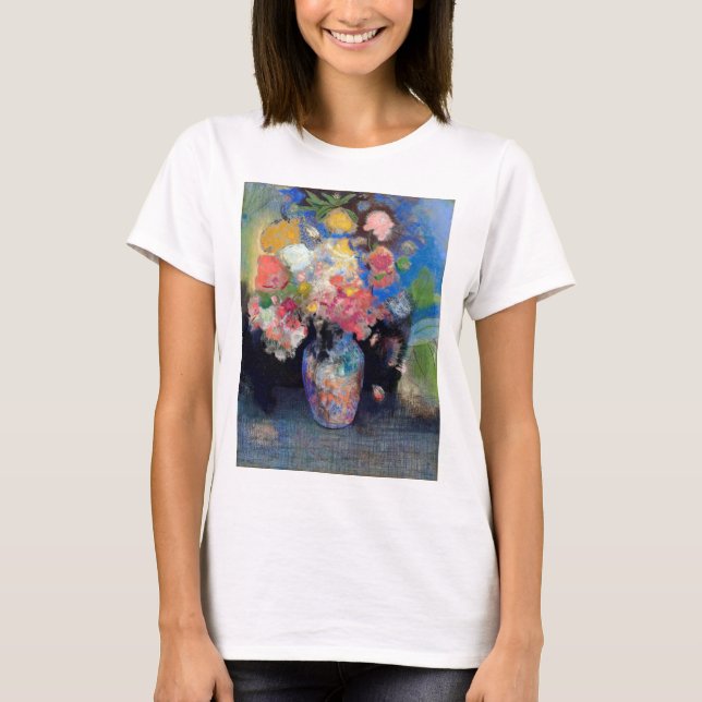 Camiseta Vase de flores, Redon (Anverso)