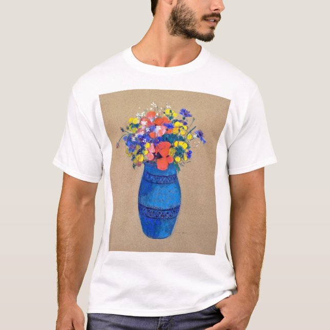 Camiseta Vase de flores, Redon (Anverso)