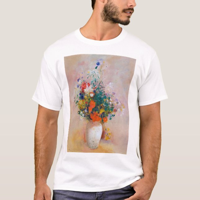 Camiseta Vase de flores, Redon (Anverso)