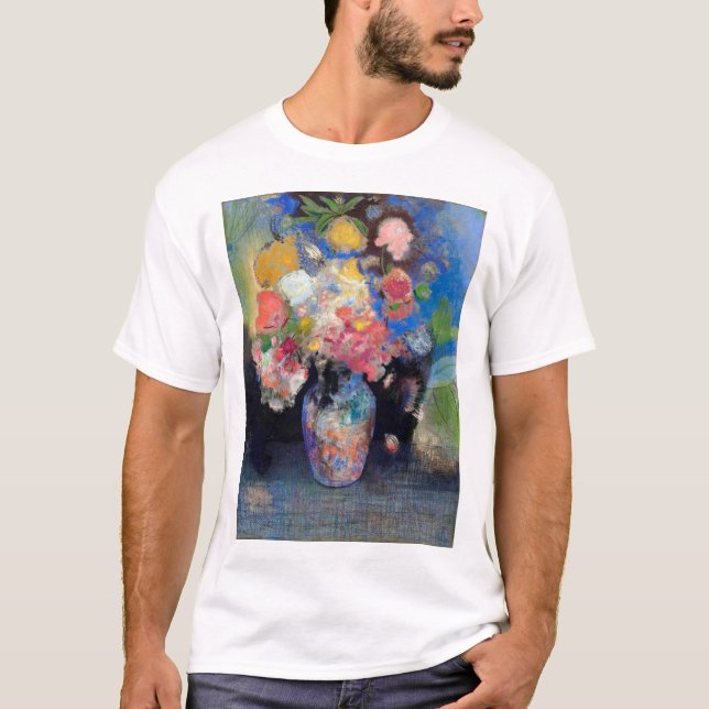 Camiseta Vase de flores, Redon (Anverso)