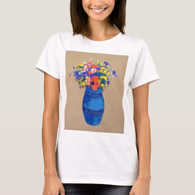 Camiseta Vase de flores, Redon (Anverso)
