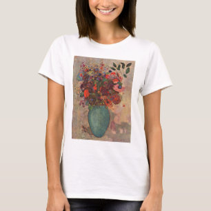 Camiseta Vase turca por Odilon Redon, arte de flores antigu
