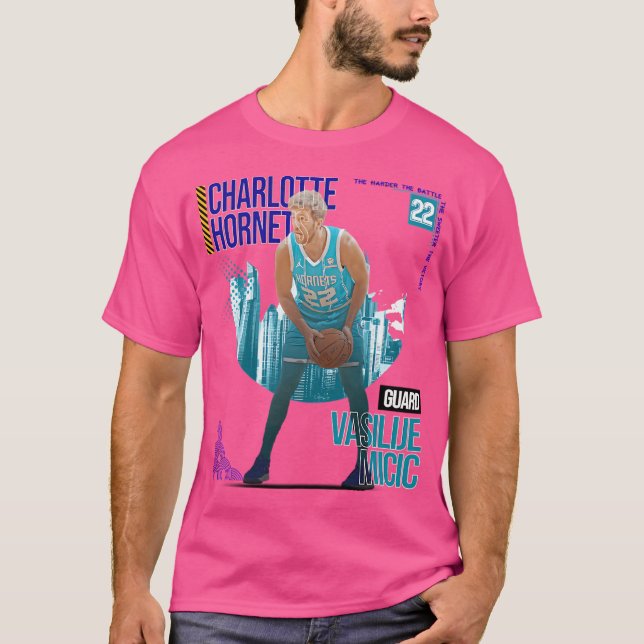 Camiseta Vasilije Micic Básquetball Art Hornets 2 (Anverso)