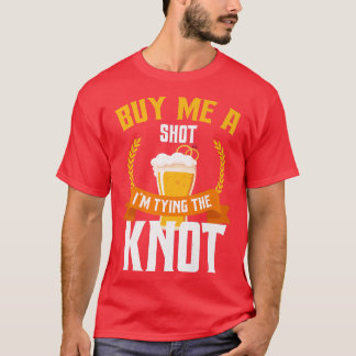 Camiseta Vaso de chupito divertido para despedida de solter