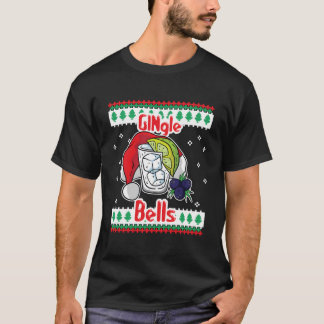Camiseta Vaso de Gin Tonic Gingle Bells Santa Feo