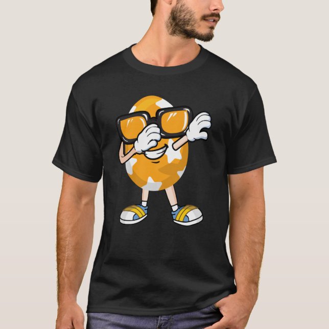 Camiseta Vasos de sol de huevo de Pascua de Dabbing Caza de (Anverso)