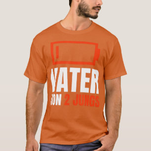 Camiseta Vater von 2 JUNGS Batería Padres Vacíos Día Niños