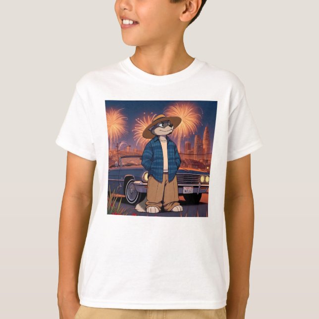 Camiseta Vato Lobo el 4 de julio    (Anverso)