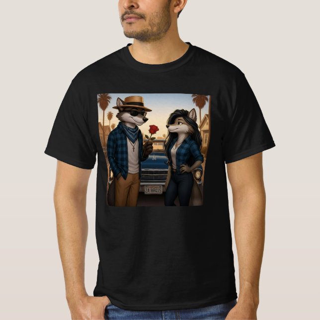 Camiseta Vato Lobo "San Valentines" (Anverso)