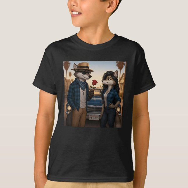 Camiseta Vato Lobo "San Valentines"  (Anverso)