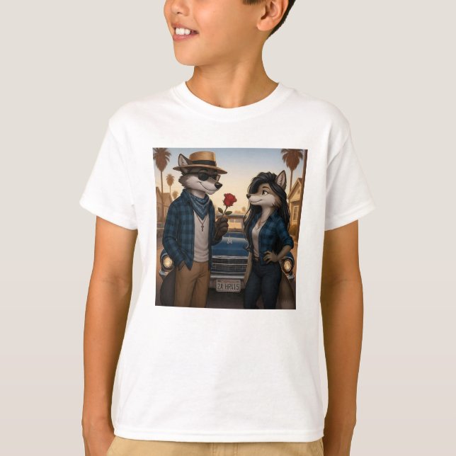 Camiseta Vato Lobo "Valentines"  (Anverso)