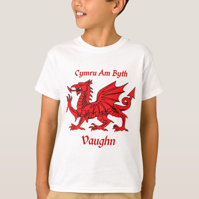 Camiseta Vaughn Welsh Dragon (Anverso)