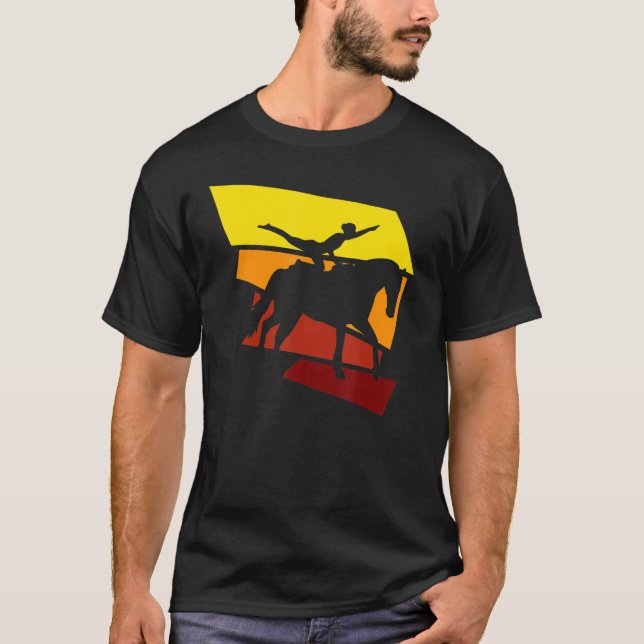 Camiseta Vaulando Retro En El Caballo (Anverso)
