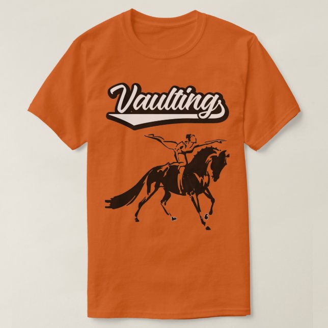 Camiseta Vaulting horse riding 1 (Diseño del anverso)