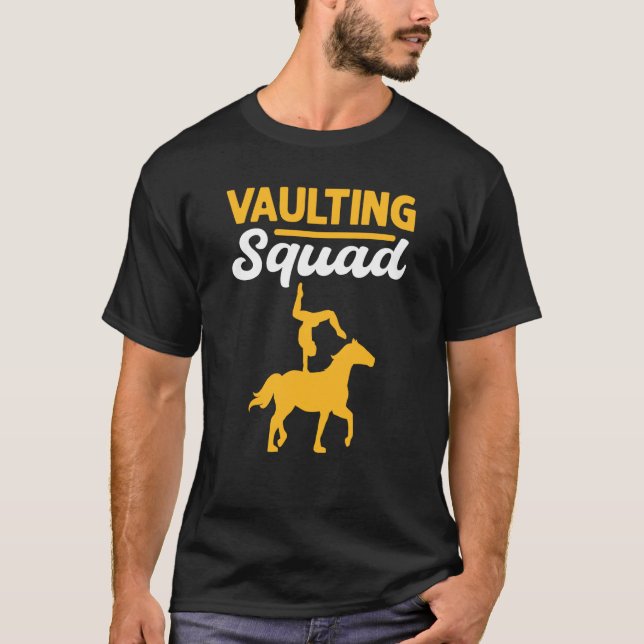 Camiseta Vaulting Squad Equestrian Acrobatics Horse Vaultin (Anverso)