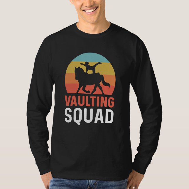 Camiseta Vaulting Squad Equestrian Gymnastics Horse Vaultin (Anverso)