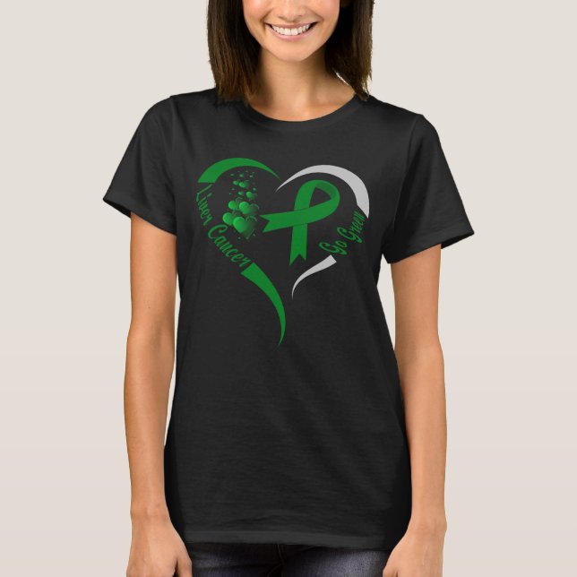 Camiseta vaya a ver el cáncer de hígado verde (Anverso)
