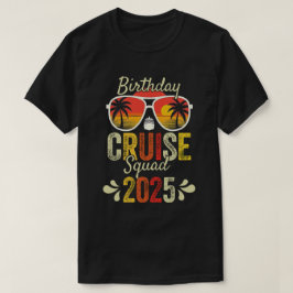 Camiseta Vaya barco es un viaje de cumpleaños 2025 Divertid