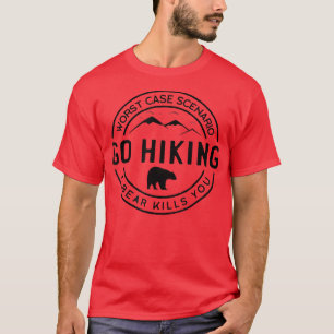 Camiseta Vaya de excursión y muera Camping Mountain Travel 