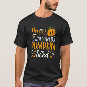 Camiseta Vaya, me tragé una calabaza Semilla Halloween Emba