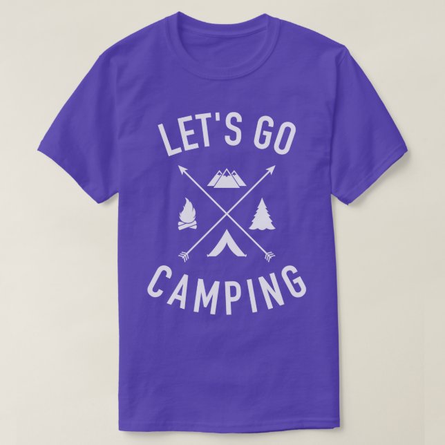 Camiseta Vayamos a acampar (Diseño del anverso)