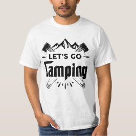 Camiseta Vayamos a acampar, camping vibes