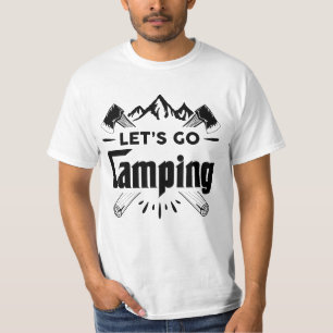 Camiseta Vayamos a acampar, camping vibes