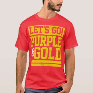 Camiseta Vayamos a Colores favoritos del equipo de oro púrp