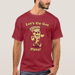 Camiseta "Vayamos consiguen la pizza!" Dibujo animado retro
